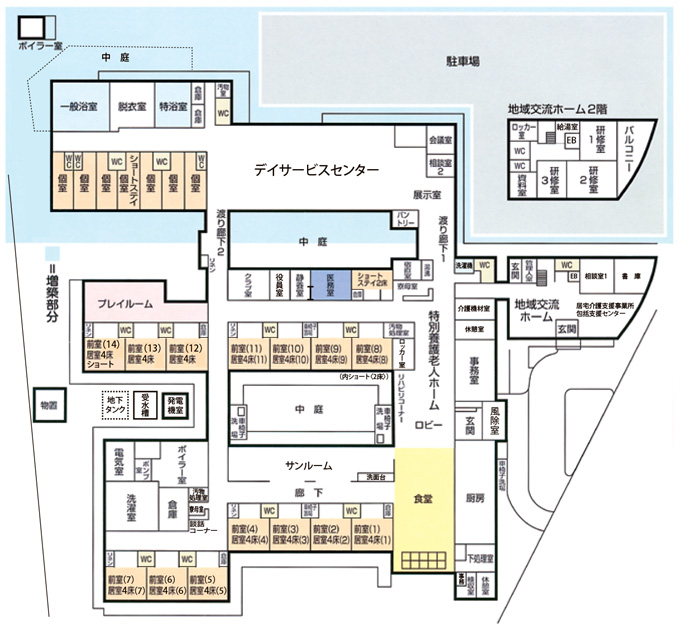 ふじさわ苑 配置図